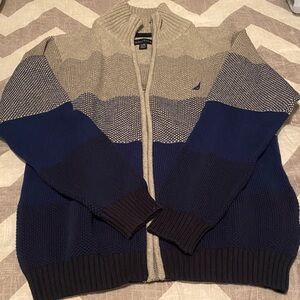 Boys Nautical Full zip sweater size 14/16